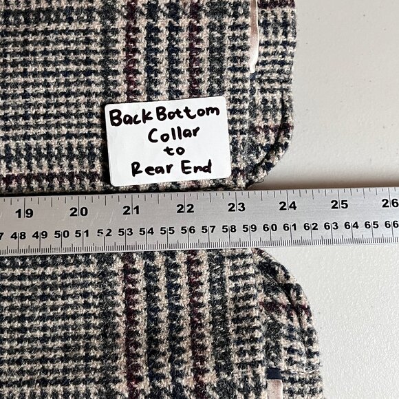 J Crew Schoolboy Wool Houndstooth Blazer - Women's Size 6 - Tan Burgundy - Picture 13 of 13